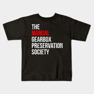 The manual Gearbox Preservation Society Kids T-Shirt